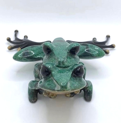 Scultura rana bronzo tim - rana,